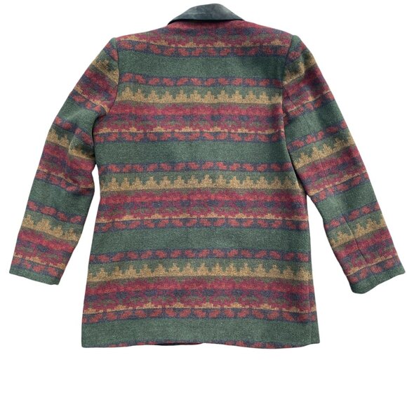 Vintage Braetan Wool Western Jacket Suede Collar Southwestern Ranch Blazer-M - Picture 7 of 13